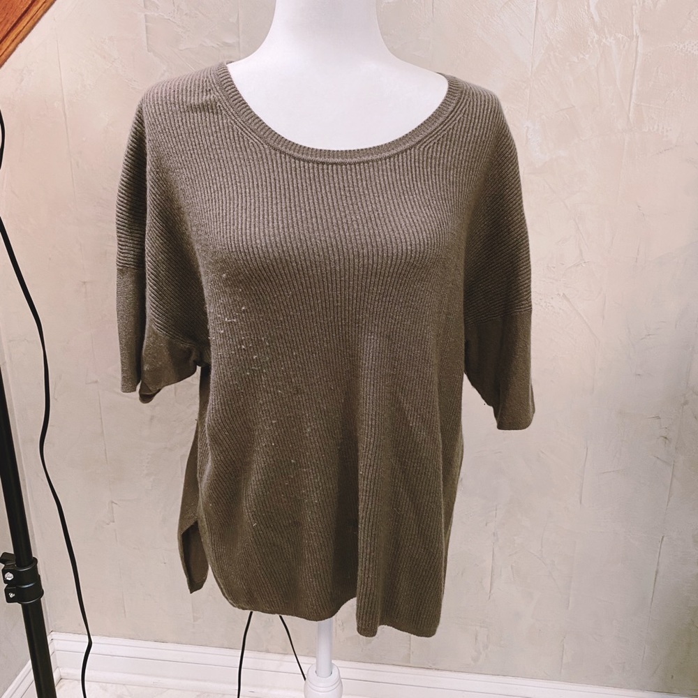 Vince 100% Cashmere Short Sleeve Sweater